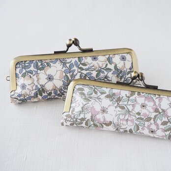 ■リバティプリントのがま口印鑑ケース 【Lサイズ】 / メイモリス■ hanko case (lbt-mm)