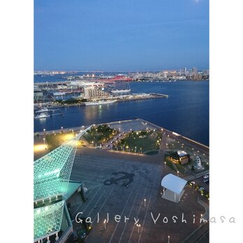 みなと神戸に咲く華 「夕夜景」 「港のある暮らし」2L判サイズ光沢写真縦  写真のみ  神戸風景写真の画像