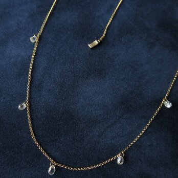 Ｋ18 Briolette cut Diamonds  Necklaceの画像