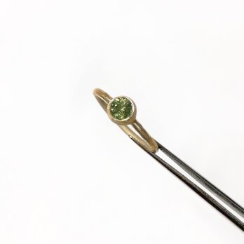 一点もの k18 Demantoid Garnet リング/ 受注制作の画像