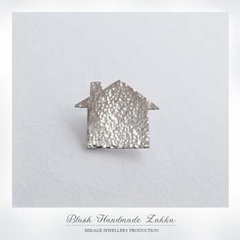 〚 home 〛sv925 simple home-sweet-home broochの画像