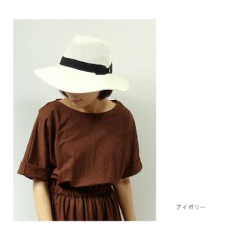 畳める夏素材の帽子　～パナマクロスのキャペリーヌ～の画像
