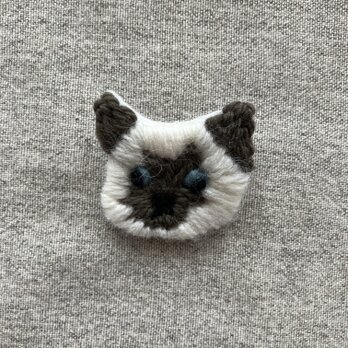 シャム　ねこ＊ブローチ