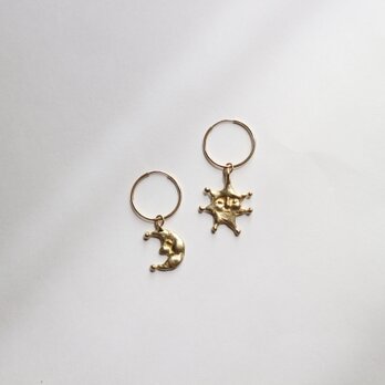 夜空を知らない星たち～フープピアス～