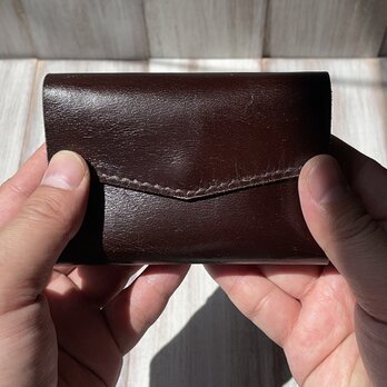 お札を折らずに入れられる！軽い馬革の極小ミニ財布（Lサイズ）の画像
