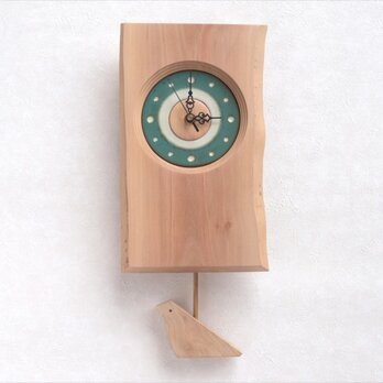 陶板の文字盤の振子時計 その6の画像