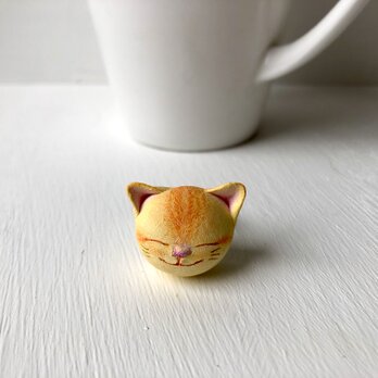 猫さん指輪(黄トラ)の画像