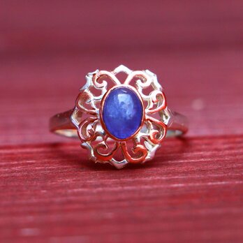 アンティークスタイル＊天然タンザナイト　指輪＊13.5号　SV