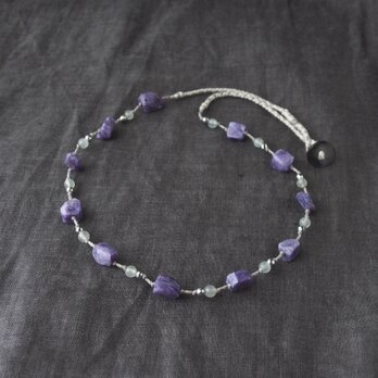 Purple&Gray Necklaceの画像