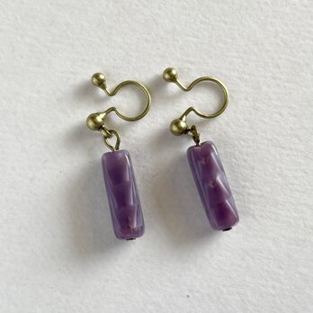 ノンホールピアス No.1156藤色