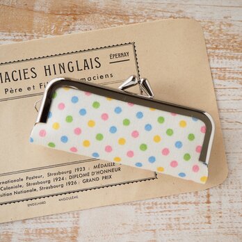 ■キャンディーカラーの水玉印鑑ケース■ hanko case (dot-baby)