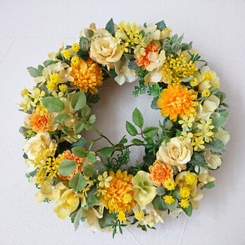 happy yellow wreathの画像
