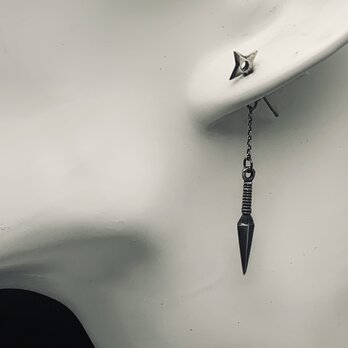 手裏剣 と クナイ のピアス  〜sv925〜の画像