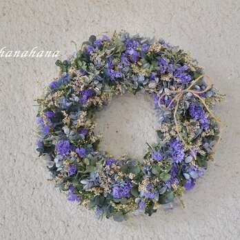 wreath「青紫の紫陽花グラデーション」の画像