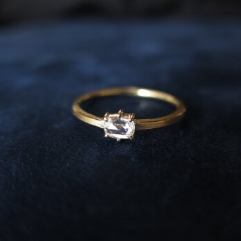 Ｋ18  Oval Rose cut Diamond  Ringの画像