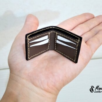 ミニチュア　レザー二つ折り財布の画像