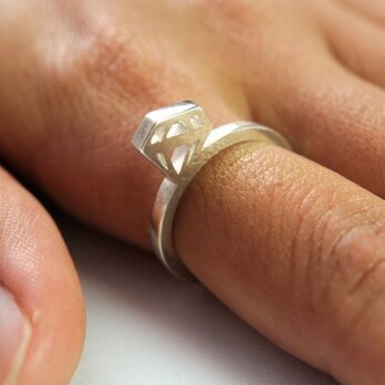 open works diamond ring SV925の画像