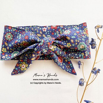 おしゃれな YUWA ビンテージ風 花柄 綿100%  夏 保冷剤 冬 カイロ ネッククーラー スカーフの画像