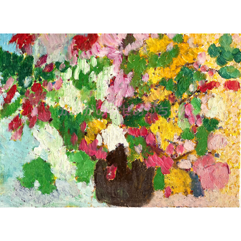 原画「花瓶の花」F4・油彩画
