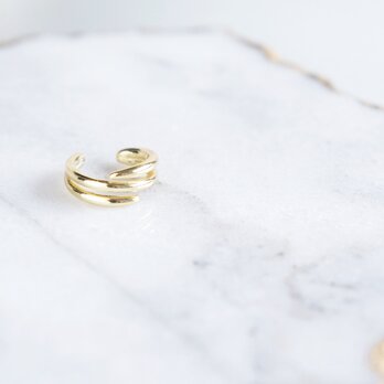 【Sterling silver 925】Simple Gold Hoop Ear Cuffの画像