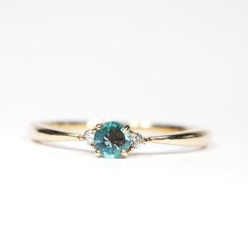 K10 アレキサンドライト ダイヤ リング BY011BS