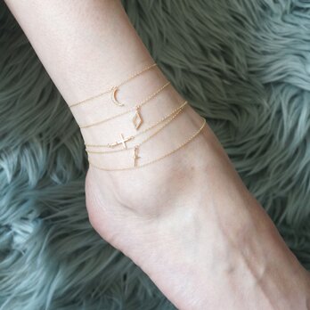 【14KGF】Single Chain Dainty Anklet/Braceletの画像