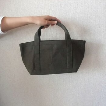 ｵﾘｰﾌﾞ　smallｻｲｽﾞ　パラフィン帆布トートバック