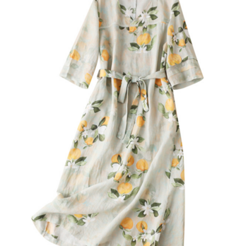 【NEW】夏~フローラルドレス ラミードレス ワンピース コットンとリネンの画像