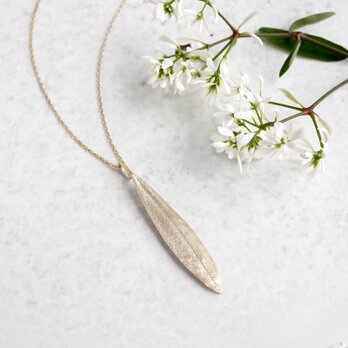 Olive leaf necklace [P072K10]の画像