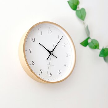 KATOMOKU plywood clock 22 ブラック km-121BKRC 電波時計 木製 曲げわっぱの画像