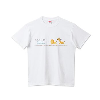 リトルジャン“逃げるが勝ち”　半袖Tシャツ／カットソー　フリーサイズ　アパレル／アニマルモチーフの画像