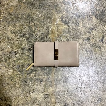 新シリーズ!! 限定生産!! オイルレザーラウンドウォレット　（コルク×金具ゴールド）