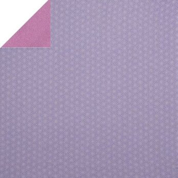 風呂敷　両面染ふろしき　麻型 / 鮫小紋　ポリエステル100％ 　紫 / 淡紫　68cmx68cmの画像