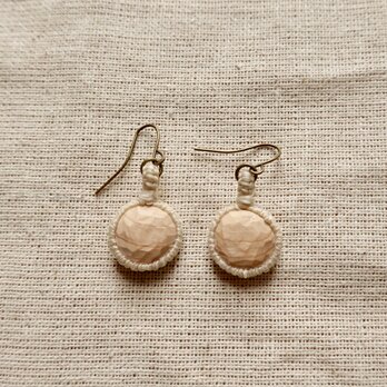 macrame-hinoki ピアス(イヤリング、アレルギー対応フック可)