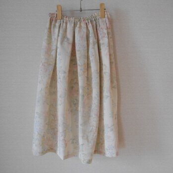 夏紗紬のリメイクスカートの画像