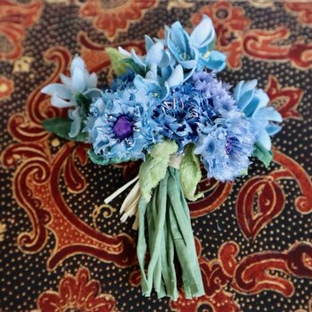 布花Small corsage gift series Blue blue flowersの画像