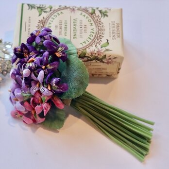 布花Small corsage gift series 3 color violetsの画像