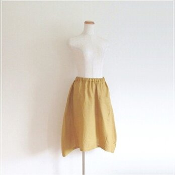 ミモザ* リネンのヘムラインバルーンスカートの画像
