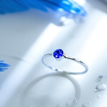 Something　Blue　Ring　～マジェスティックブルー、シルバー金具～の画像