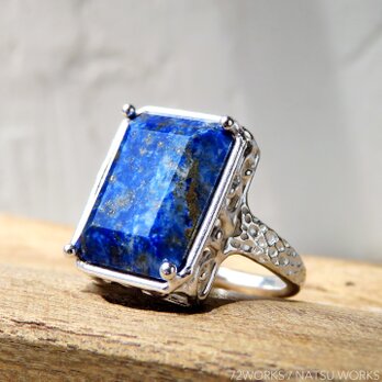 ラピスラズリ リング ＊ Lapis Lazuli Ring □の画像