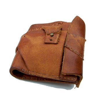 half wallet ブラウンワイルド