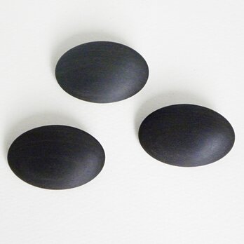 M Kurosu様オーダー品「ブローチ -コクタン楕円-」の画像