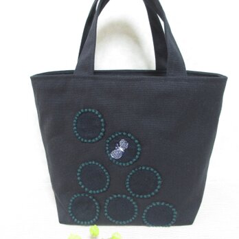 濃紺地×ミナペルホネンアレンジトート