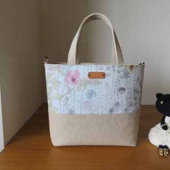 リバティ　パステルのイルマを使った２wayトートバッグ
