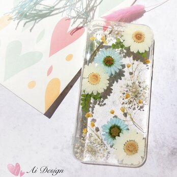 花物語【癒花】押し花ケース　iphoneケース　スマホケース全機種対応の画像