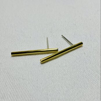 Brass cylindrical bar.  ポストピアス  真鍮 丸棒 PPBCB-225の画像