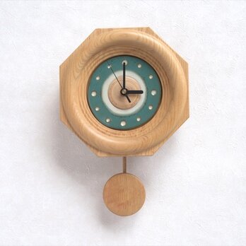 陶板の文字盤の振子時計 その9の画像