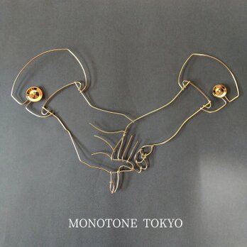 Wire Wall Art Pair NO.3（ALL GOLD)の画像
