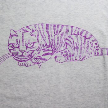 セール【M】猫　蜂　ドルマンTシャツ　レディースの画像