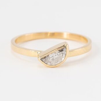 Stella Diamond Ring Crescent Moon